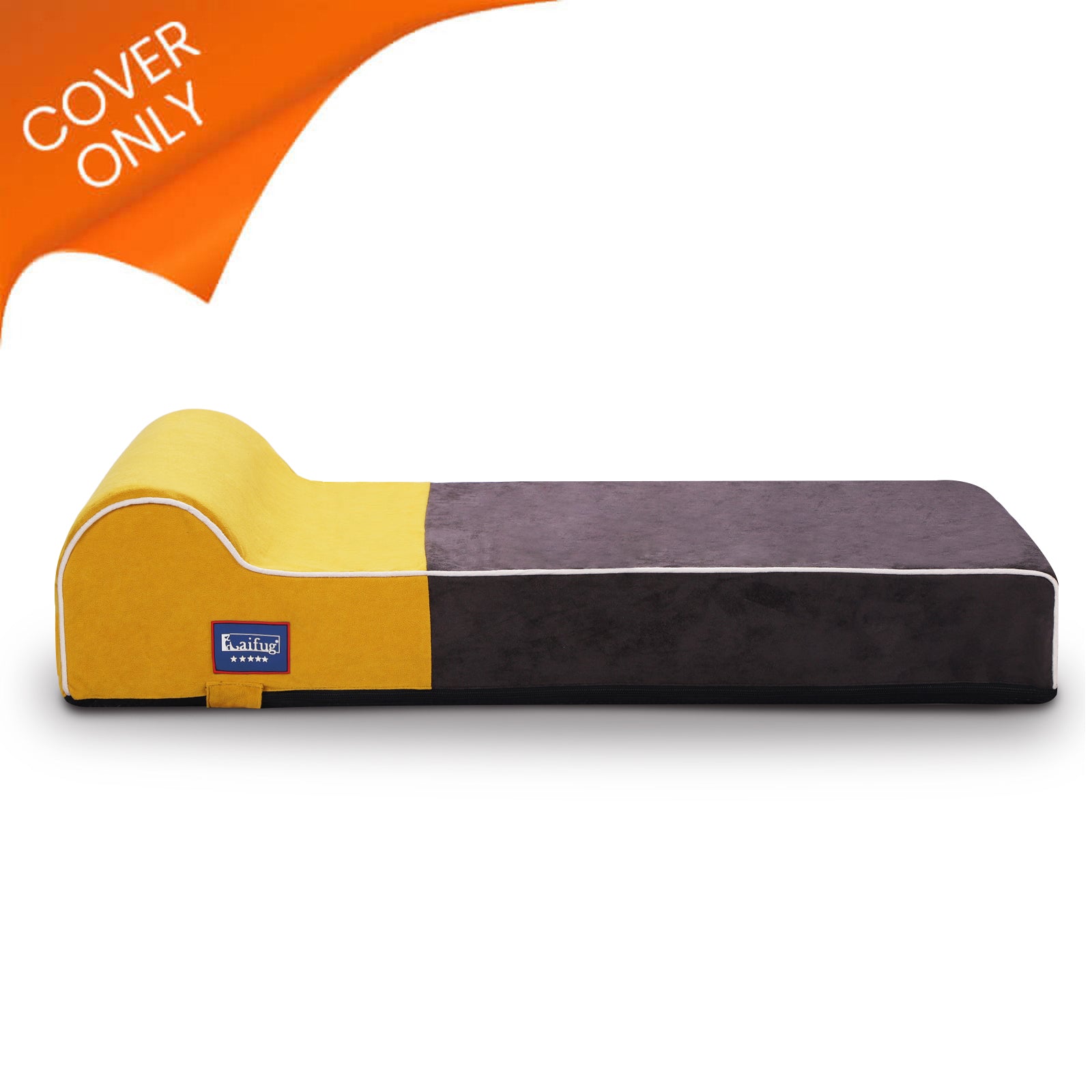 Housse de rechange pour lit de chien en mousse à mémoire de forme Laifug 116,8 x 71,1 x 20,3 cm