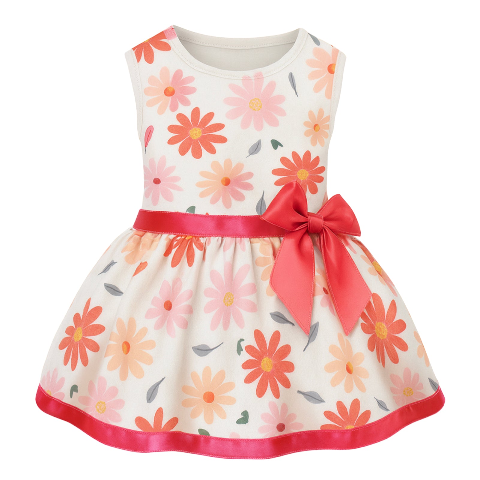 Laifug Dog Dress Puppy Print Princess Dog Dress Cute Party Wear