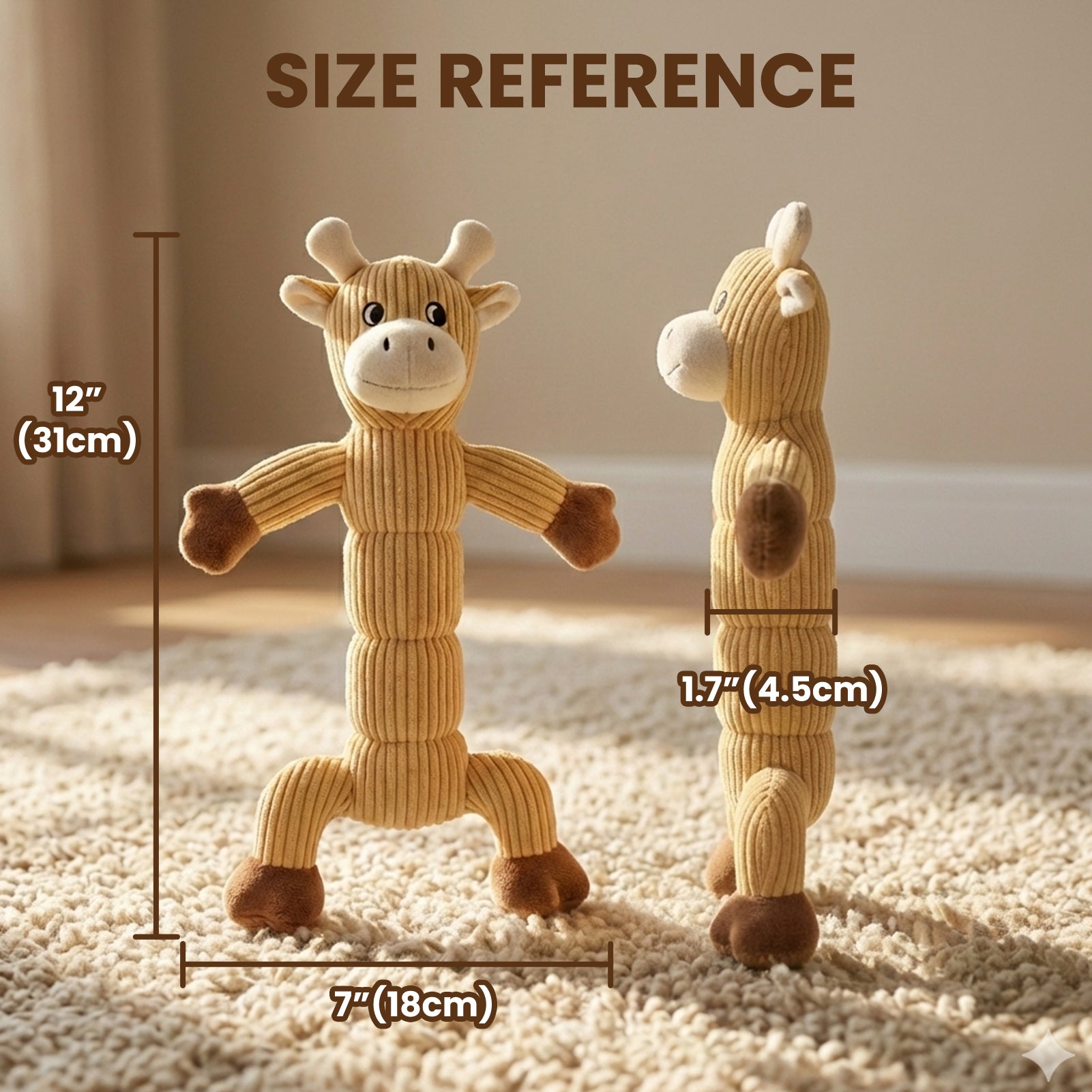 Laifug Strong Bull Squeaky Dog Toy