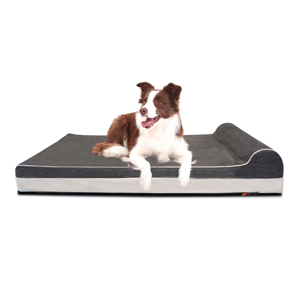 Grand lit pour chien en mousse à mémoire de forme lavable