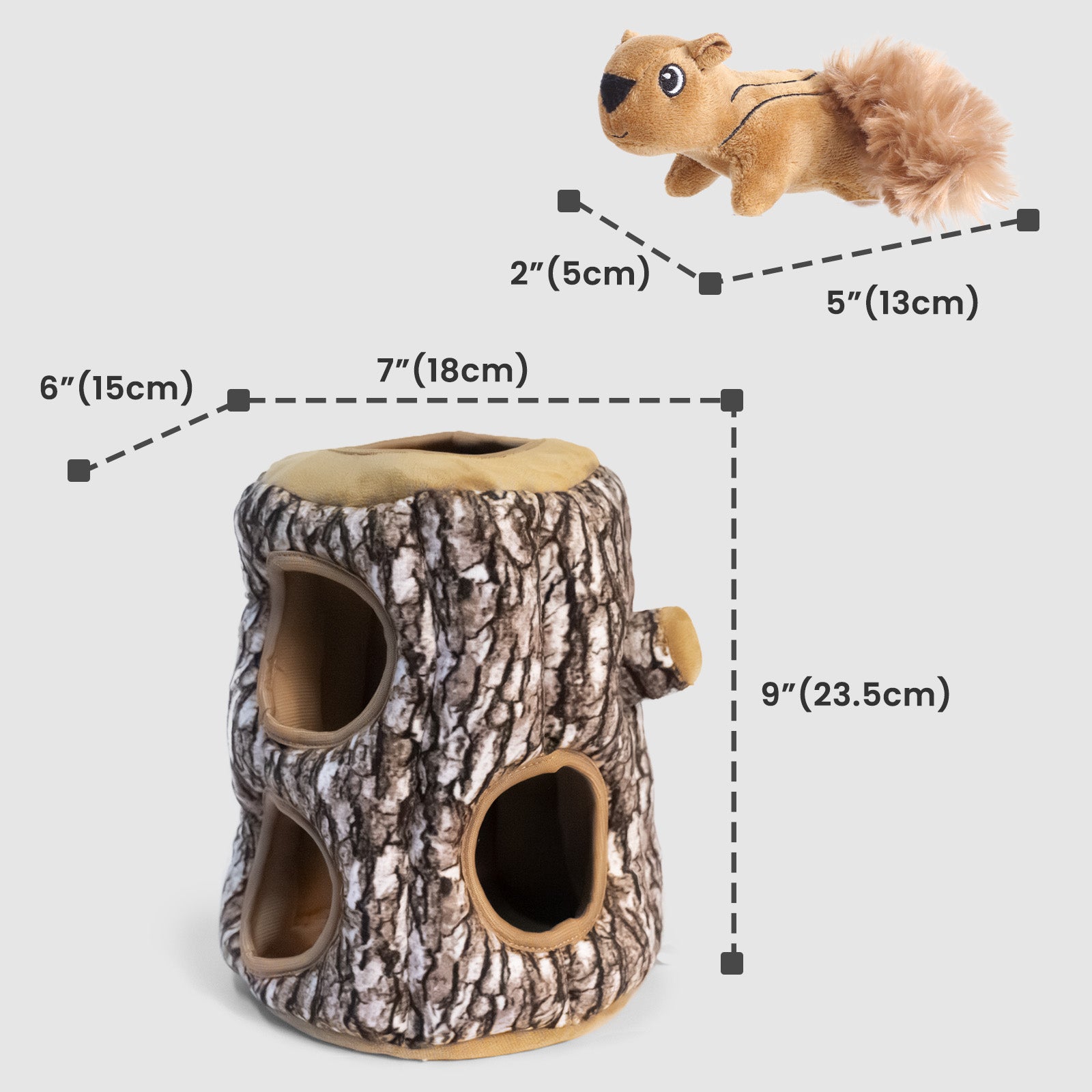 Jouet écureuil pour chien Laifug