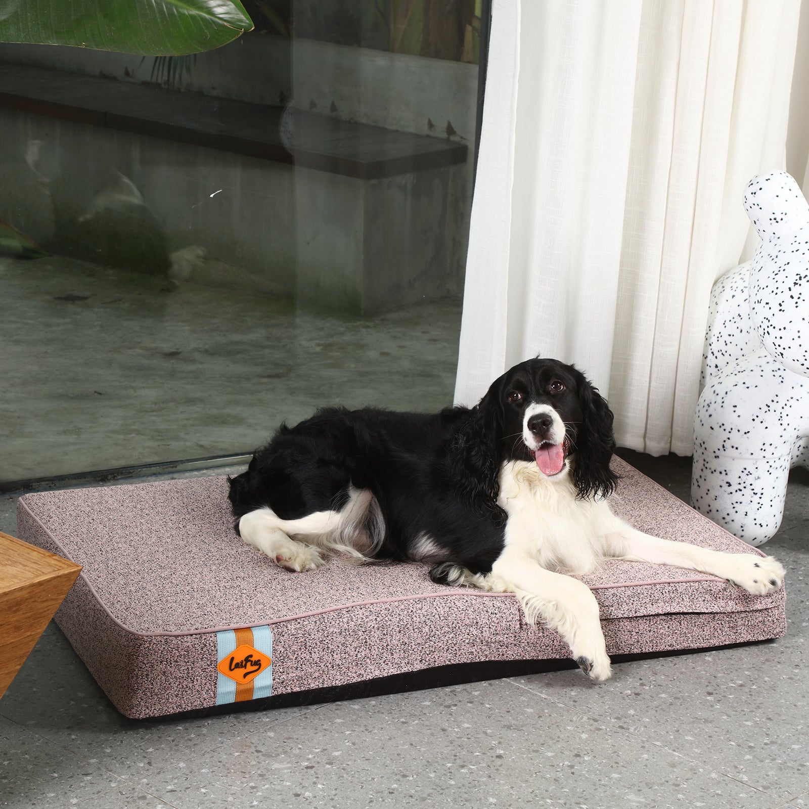 LaiFug 318 Flat Orthopedic Memory Foam Dog Bed – Minimalist Design