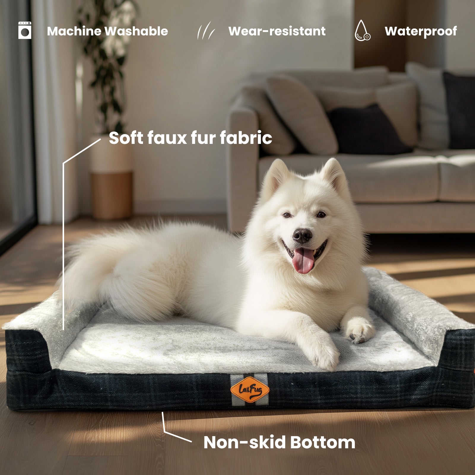 LaiFug 326 Three-sided Dog Bed