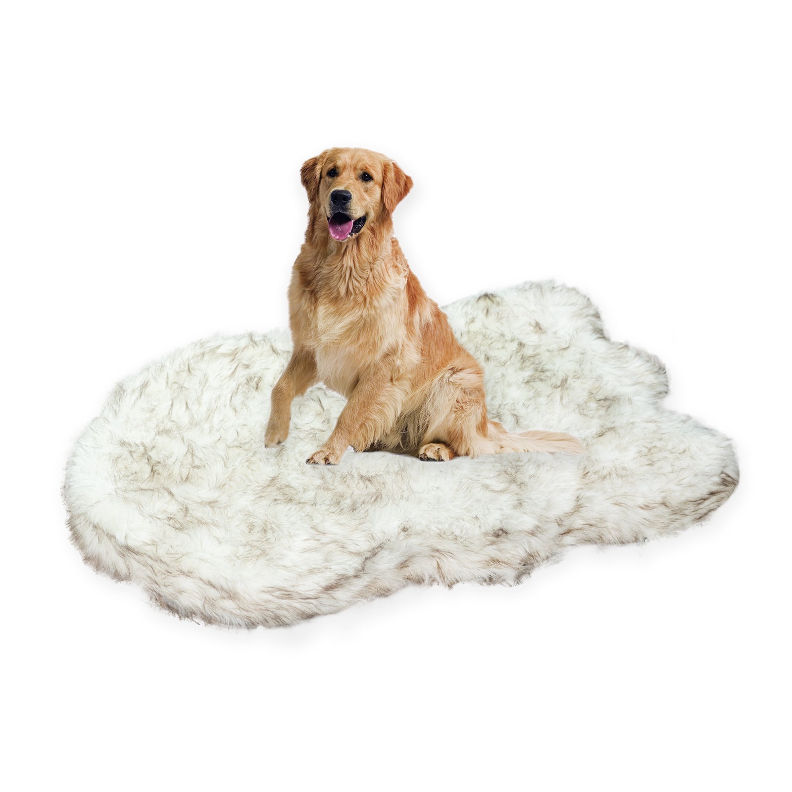 Lit pour chien en mousse viscoélastique en fausse fourrure Laifug