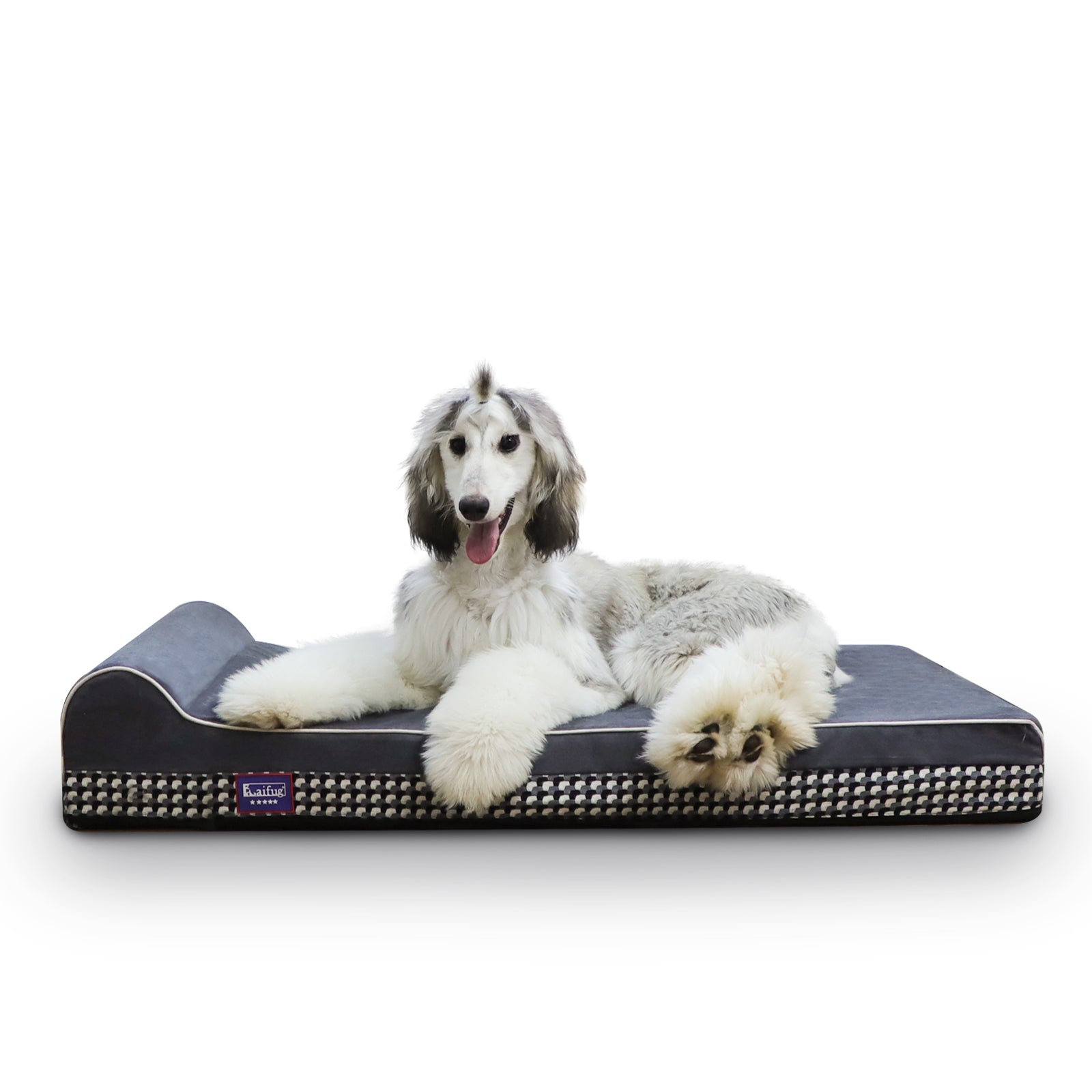 Grand lit pour chien en mousse à mémoire de forme lavable