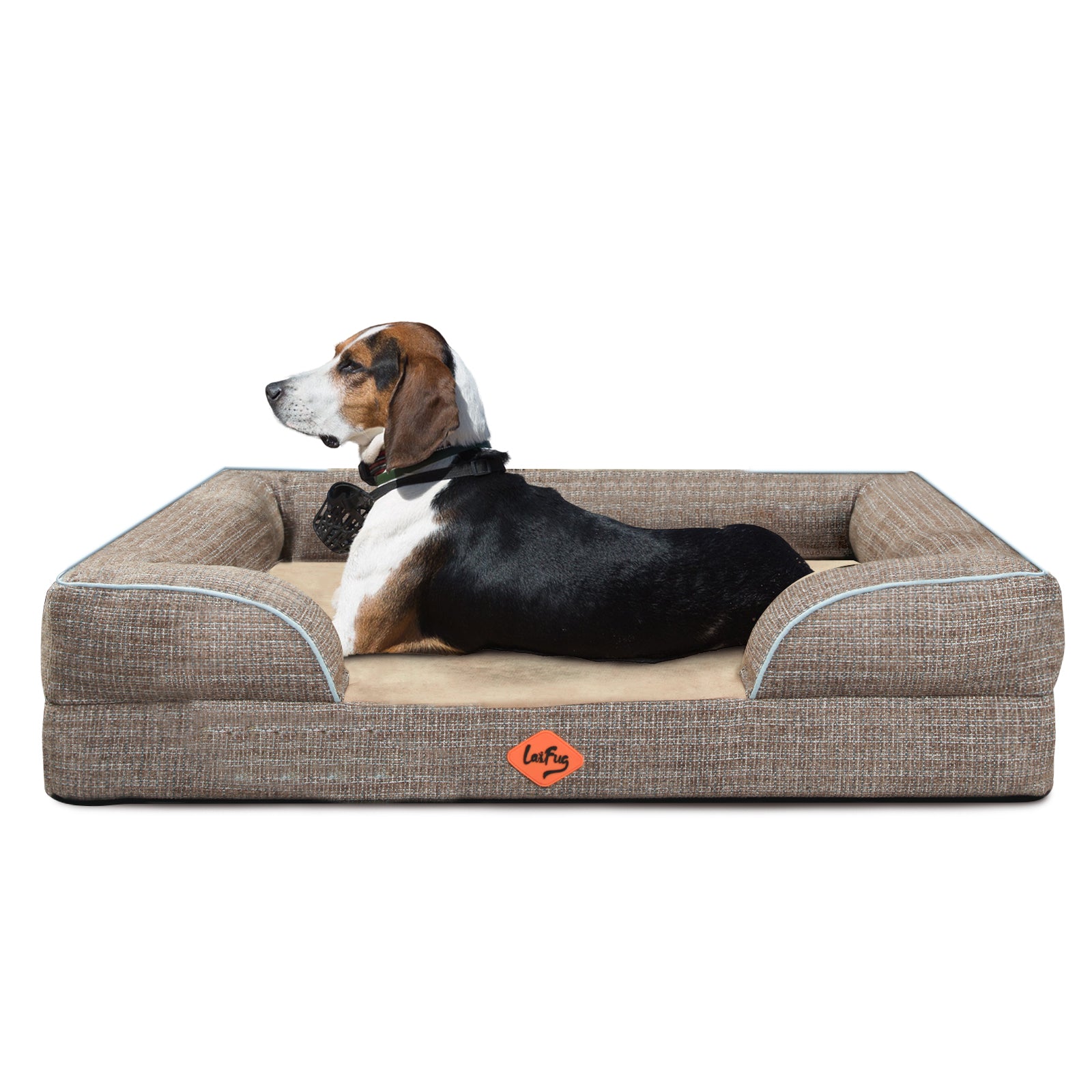 Canapé orthopédique pour chien en mousse à mémoire de forme de grande taille de Laifug