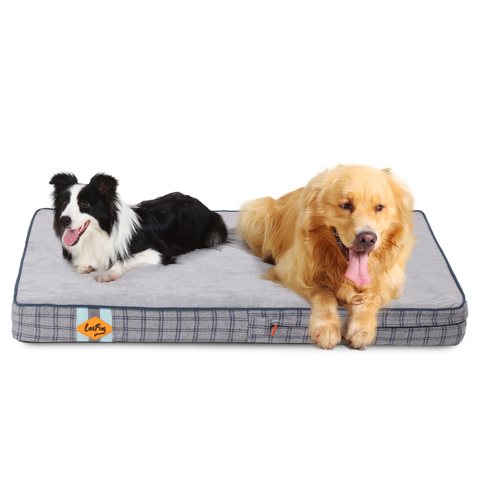 Lit pour chien en mousse à mémoire de forme Laifug, lit orthopédique pour cage pour chien de petite à grande taille