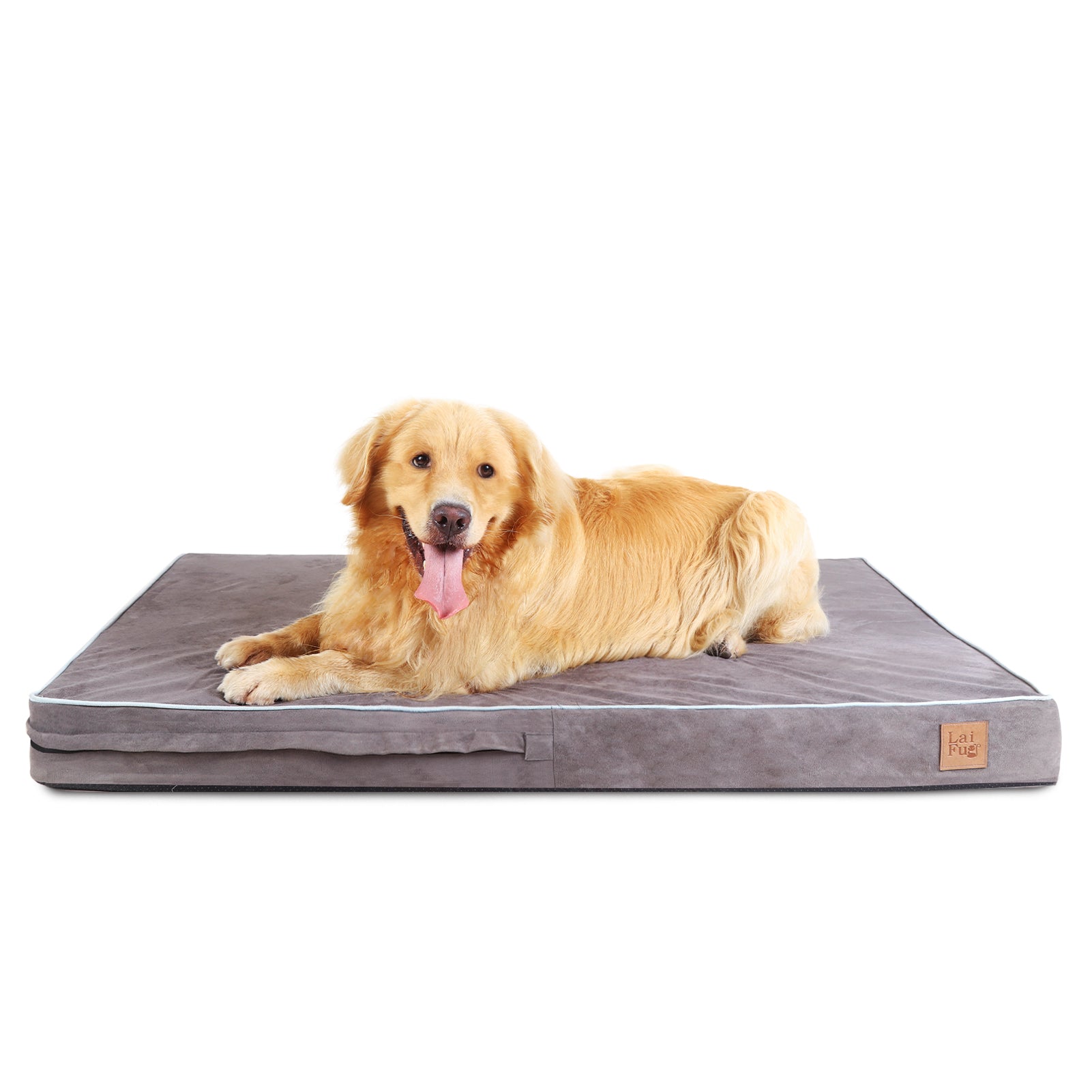 Lit pour chien en mousse à mémoire de forme Laifug, lit orthopédique pour cage pour chien de petite à grande taille