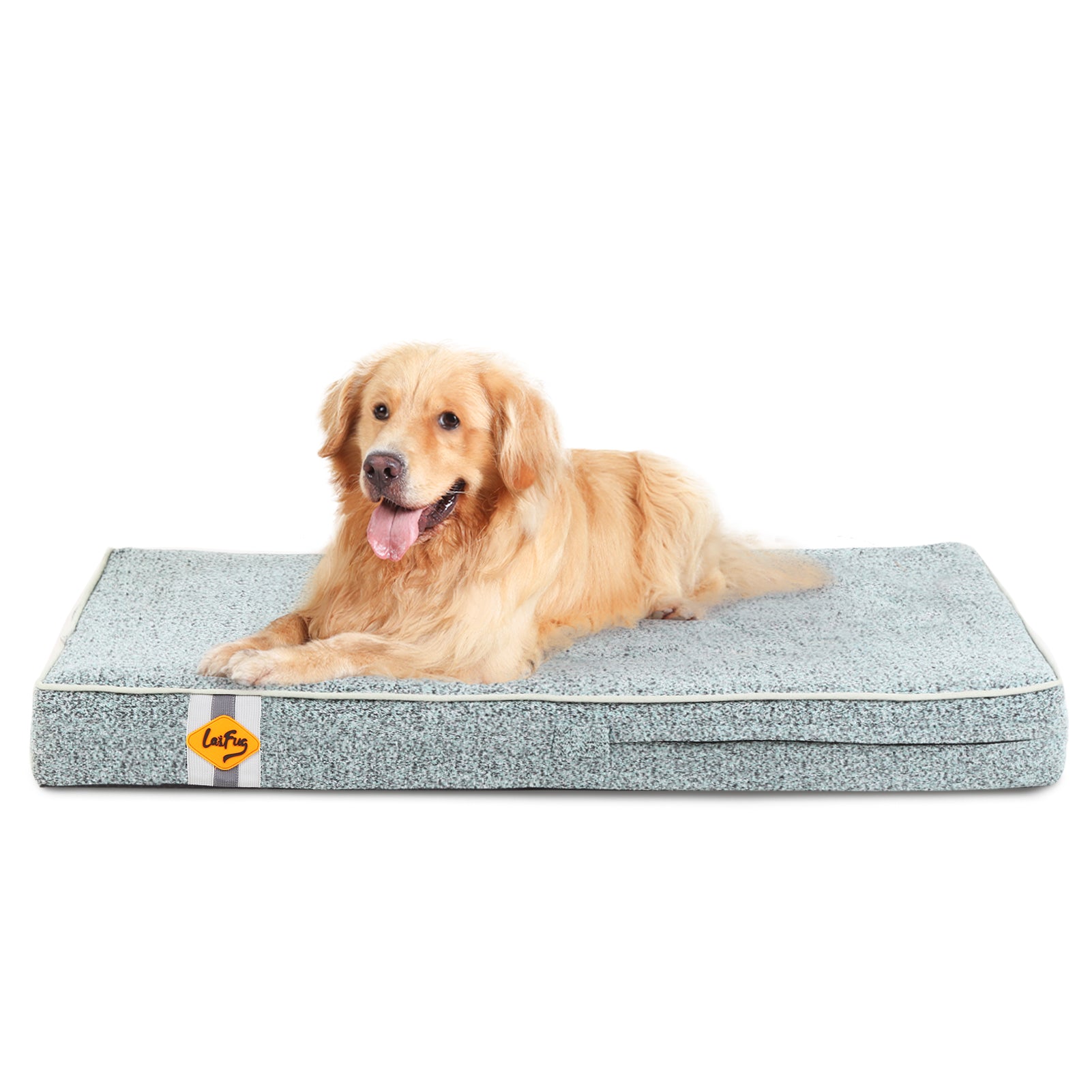 Lit pour chien en mousse à mémoire de forme Laifug, lit orthopédique pour cage pour chien de petite à grande taille
