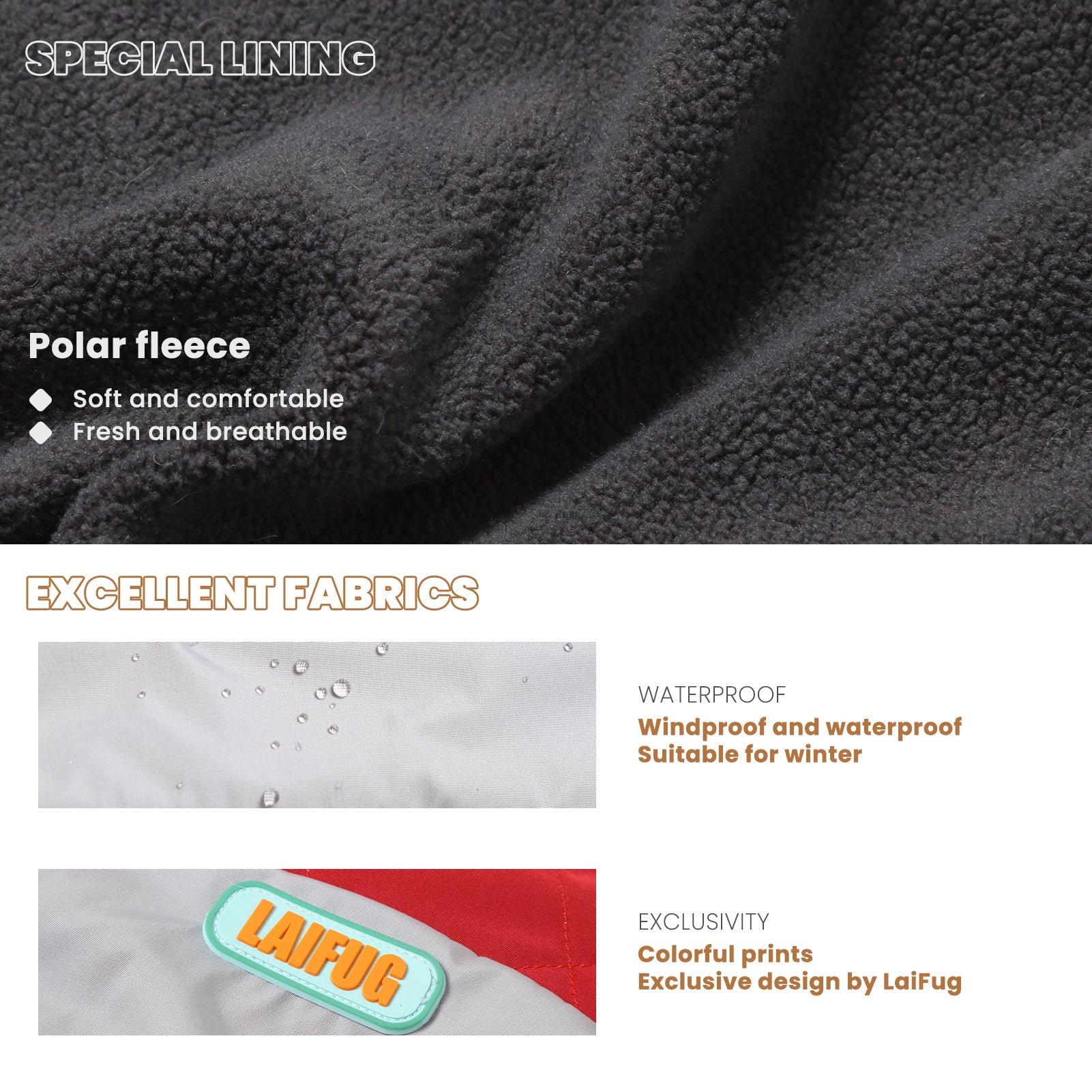 Manteau d'hiver pour chien à deux pattes Laifug gris rouge et gris bleu avec col montant