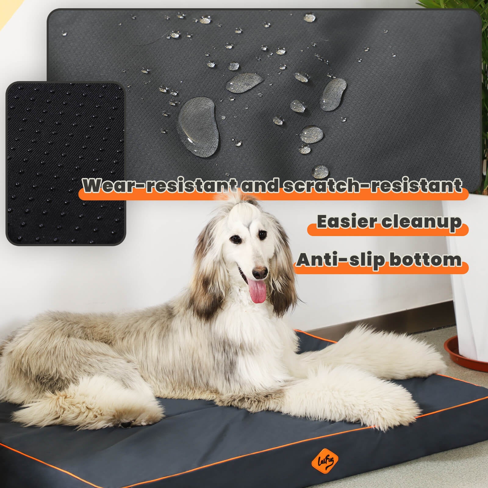 Lit pour chien en mousse alvéolée Laifug