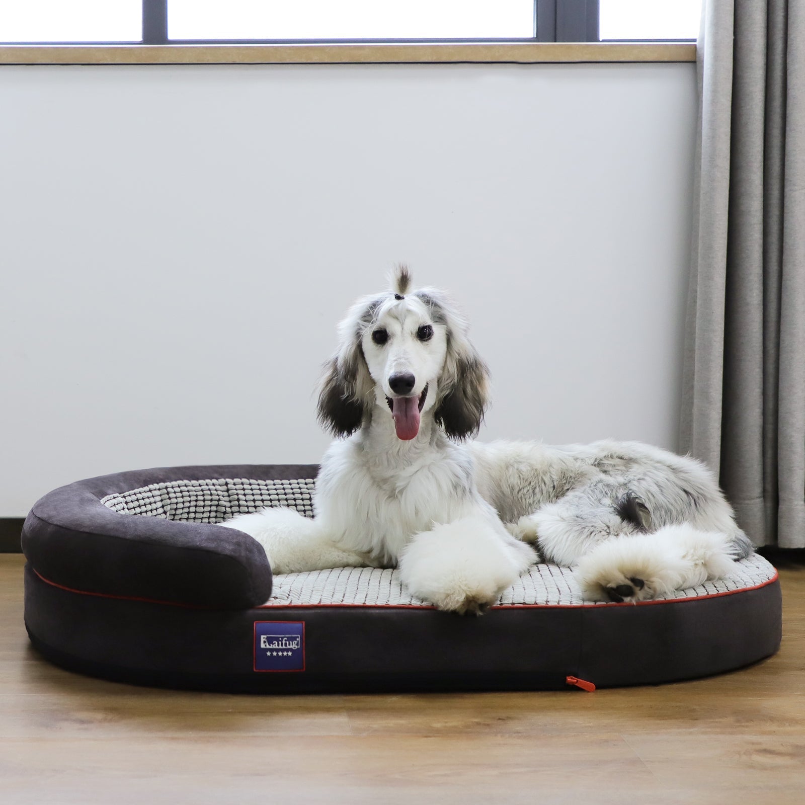 Housse de lit ovale pour chien Laifug