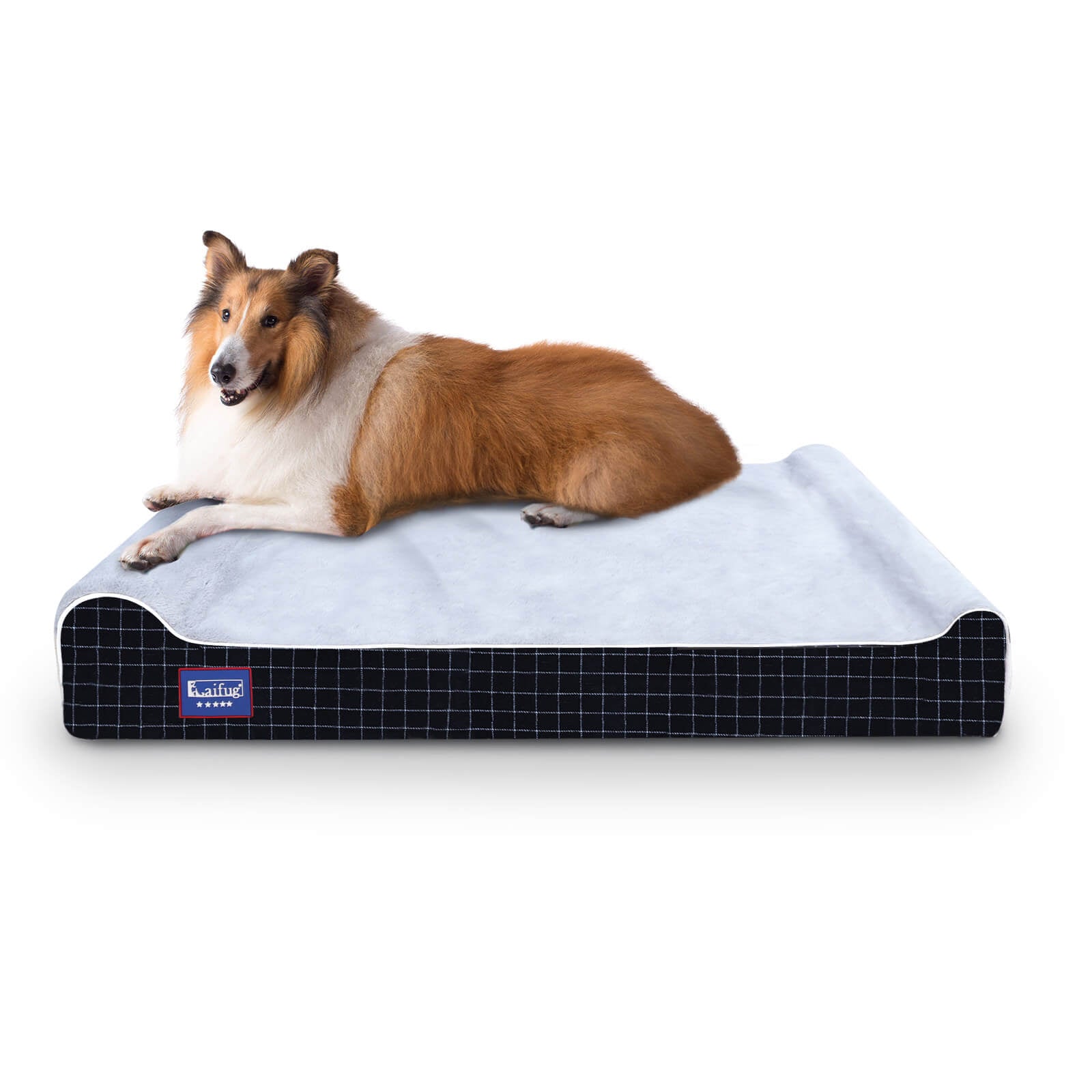 Lit pour chien en mousse viscoélastique lavable Jumbo Laifug