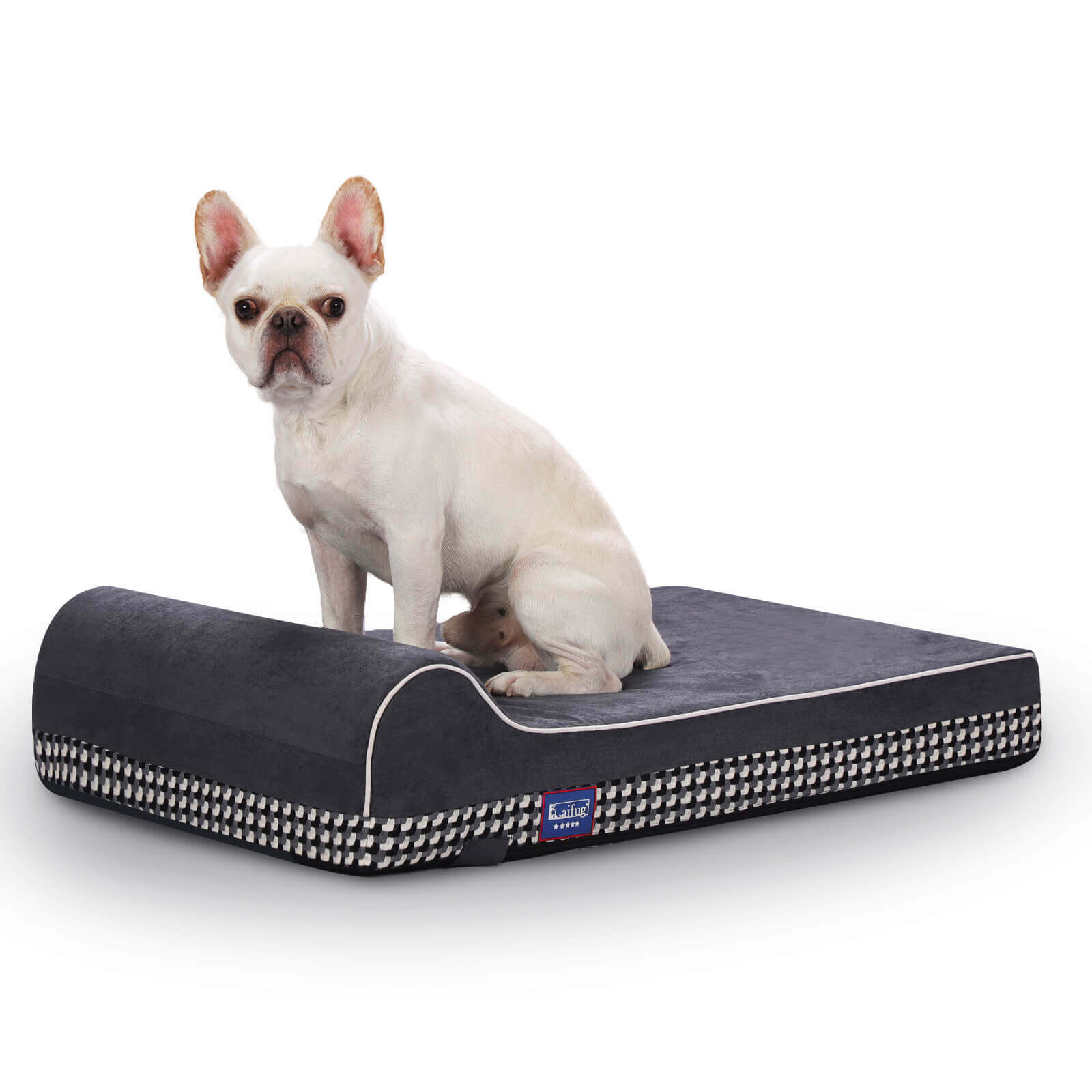Housse de rechange pour lit de chien en mousse à mémoire de forme Laifug 116,8 x 71,1 x 20,3 cm