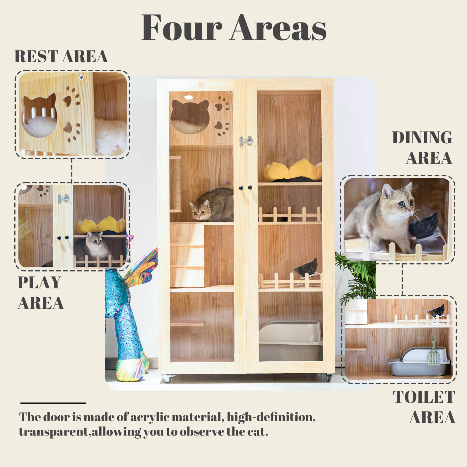 Laifug Indoor Large Cat House - LaiFug