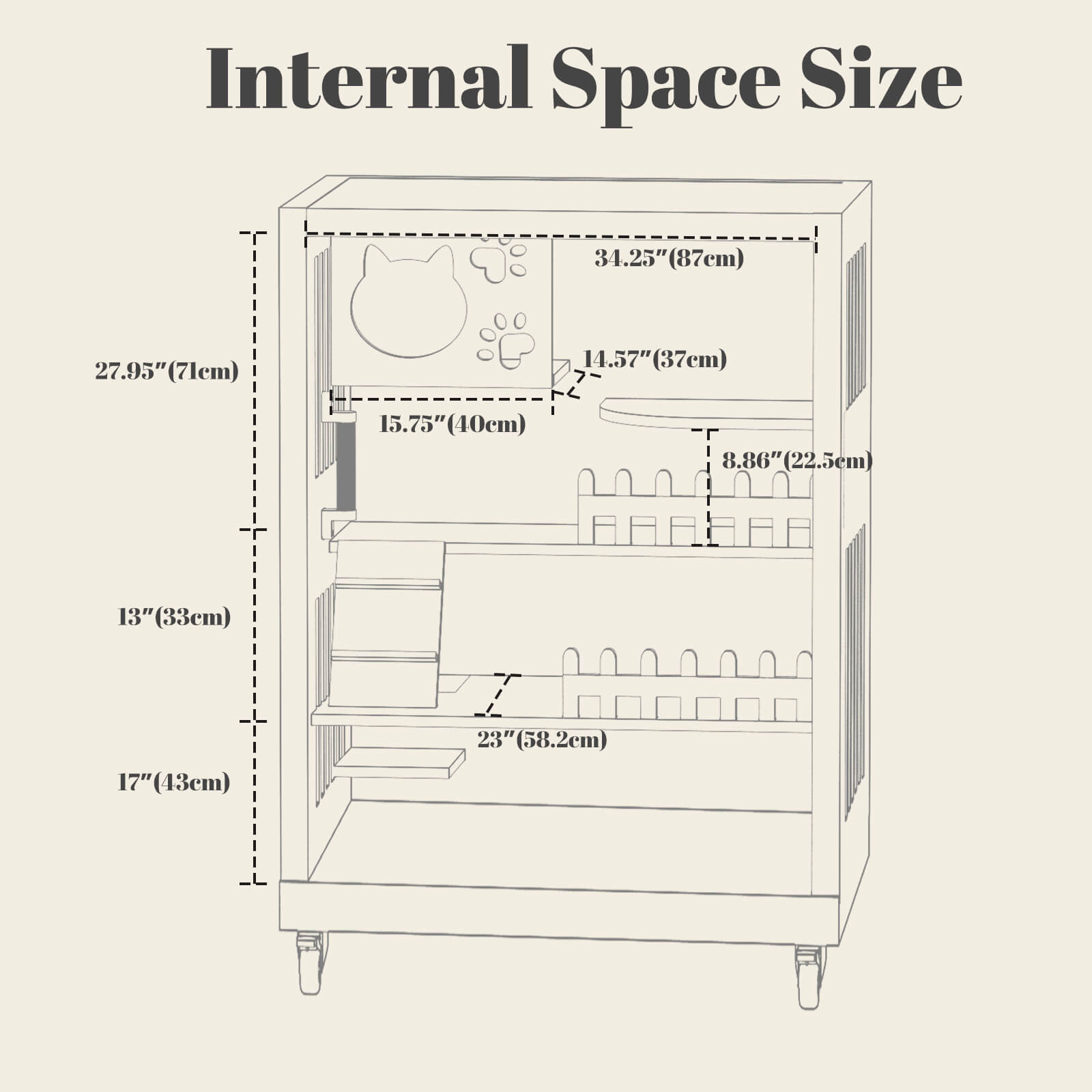 Laifug Indoor Large Cat House - LaiFug