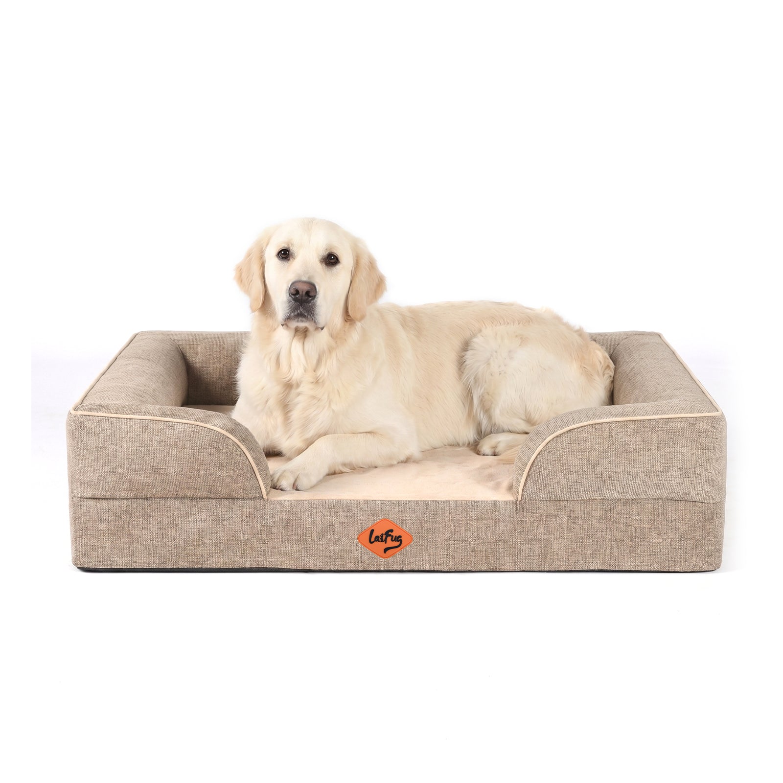 Canapé orthopédique pour chien en mousse à mémoire de forme de grande taille de Laifug