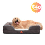 Canapé orthopédique pour chien en mousse à mémoire de forme de grande taille de Laifug 