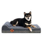 Laifug 422 Orthopedic Dog Bed with Bolster Support (Single & Double Pillow Options)