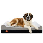 Laifug 422 Orthopedic Dog Bed with Bolster Support (Single & Double Pillow Options)