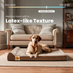 Laifug 422 Orthopedic Dog Bed with Bolster Support (Single & Double Pillow Options)