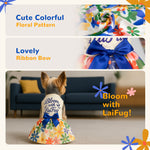 Laifug Dog Dress Puppy Print Princess Dog Dress Cute Party Wear