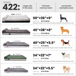 Laifug 422 Orthopedic Dog Bed with Bolster Support (Single & Double Pillow Options)
