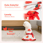 Laifug Dog Dress Puppy Print Princess Dog Dress Cute Party Wear