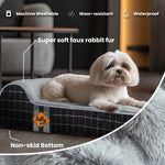 Laifug 422 Orthopedic Dog Bed with Bolster Support (Single & Double Pillow Options)