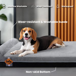 Laifug 422 Orthopedic Dog Bed with Bolster Support (Single & Double Pillow Options)