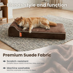 Laifug 422 Orthopedic Dog Bed with Bolster Support (Single & Double Pillow Options)