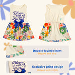 Laifug Dog Dress Puppy Print Princess Dog Dress Cute Party Wear