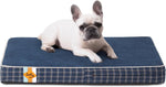 Lit pour chien en mousse à mémoire de forme Laifug, lit orthopédique pour cage pour chien de petite à grande taille 