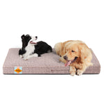 Lit pour chien en mousse à mémoire de forme Laifug, lit orthopédique pour cage pour chien de petite à grande taille 