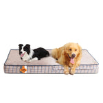 Lit pour chien en mousse à mémoire de forme Laifug, lit orthopédique pour cage pour chien de petite à grande taille 