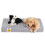 Lit pour chien en mousse à mémoire de forme Laifug, lit orthopédique pour cage pour chien de petite à grande taille 