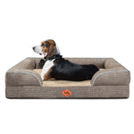 Canapé orthopédique pour chien en mousse à mémoire de forme de grande taille de Laifug 