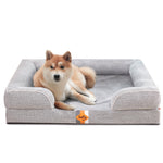 Canapé orthopédique pour chien en mousse à mémoire de forme de grande taille de Laifug 