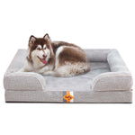 Canapé orthopédique pour chien en mousse à mémoire de forme de grande taille de Laifug 