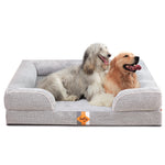Canapé orthopédique pour chien en mousse à mémoire de forme de grande taille de Laifug 