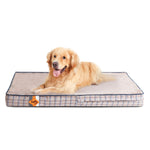 Lit pour chien en mousse à mémoire de forme Laifug, lit orthopédique pour cage pour chien de petite à grande taille 