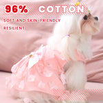 LaiFug Floral Lace Wedding Dress for Dogs – Elegant Princess Style