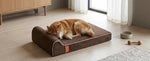 Laifug 422 Orthopedic Dog Bed with Bolster Support (Single & Double Pillow Options)