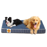 Lit pour chien en mousse à mémoire de forme Laifug, lit orthopédique pour cage pour chien de petite à grande taille 
