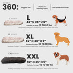 LaiFug 360 Faux Fur Dog Bed Replacement Cover