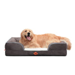 Canapé orthopédique pour chien en mousse à mémoire de forme de grande taille de Laifug 