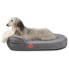 Lit ovale pour chien en mousse à mémoire de forme Laifug 