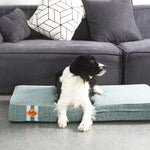 Lit pour chien en mousse à mémoire de forme Laifug, lit orthopédique pour cage pour chien de petite à grande taille 