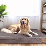 Lit pour chien en mousse à mémoire de forme Laifug, lit orthopédique pour cage pour chien de petite à grande taille 