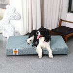 Lit pour chien en mousse à mémoire de forme Laifug, lit orthopédique pour cage pour chien de petite à grande taille 
